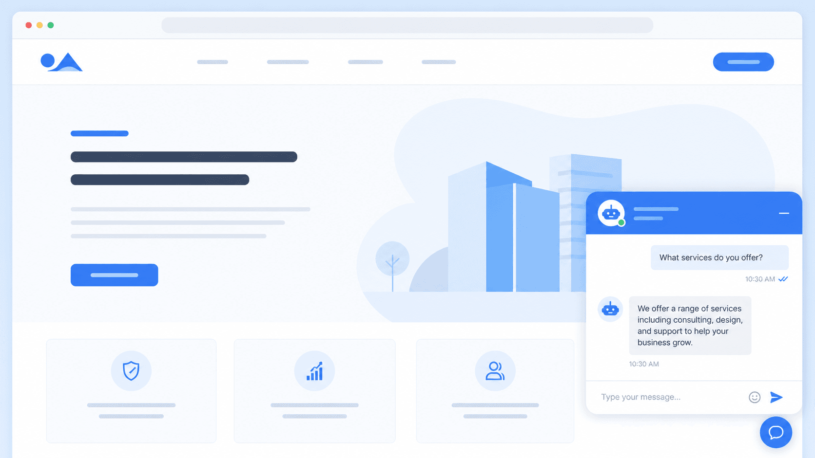 AI chatbot answering questions from website content