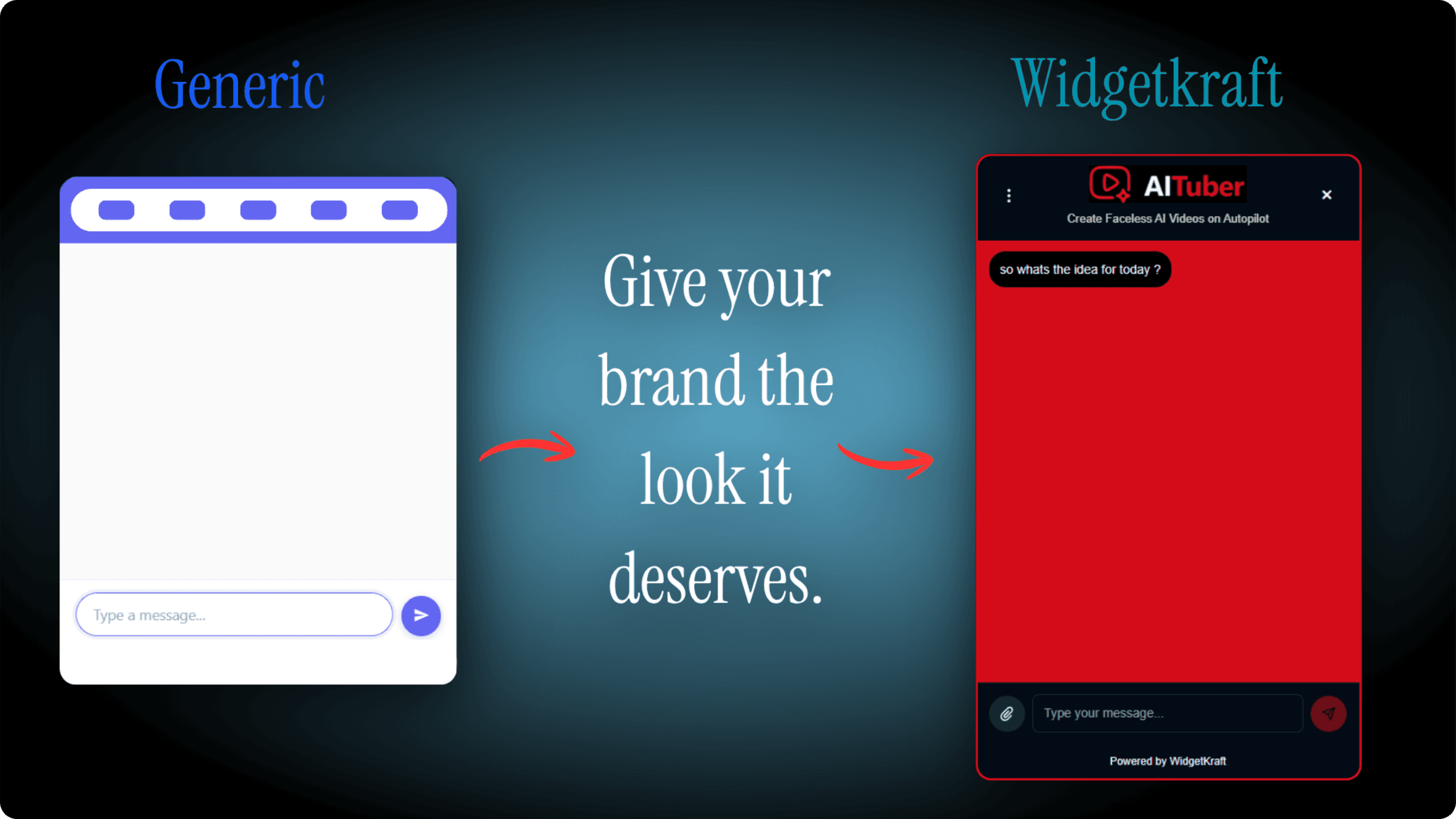 Live Conversation widget customizer showing brand color controls, font picker, and live chat preview