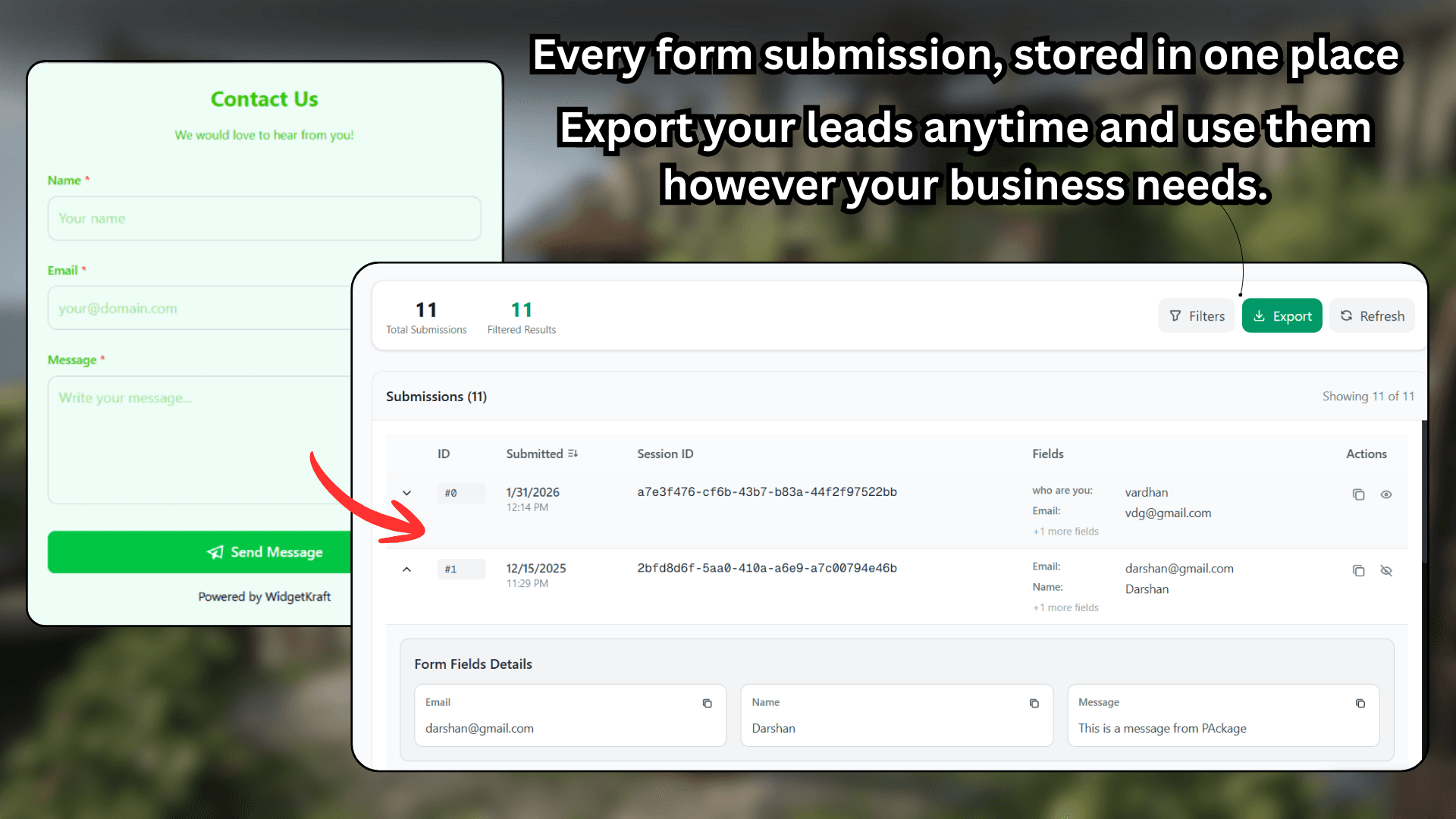 WidgetKraft | Contact Form widget preview