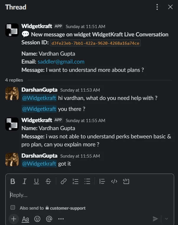 WidgetKraft live chat real world use cases