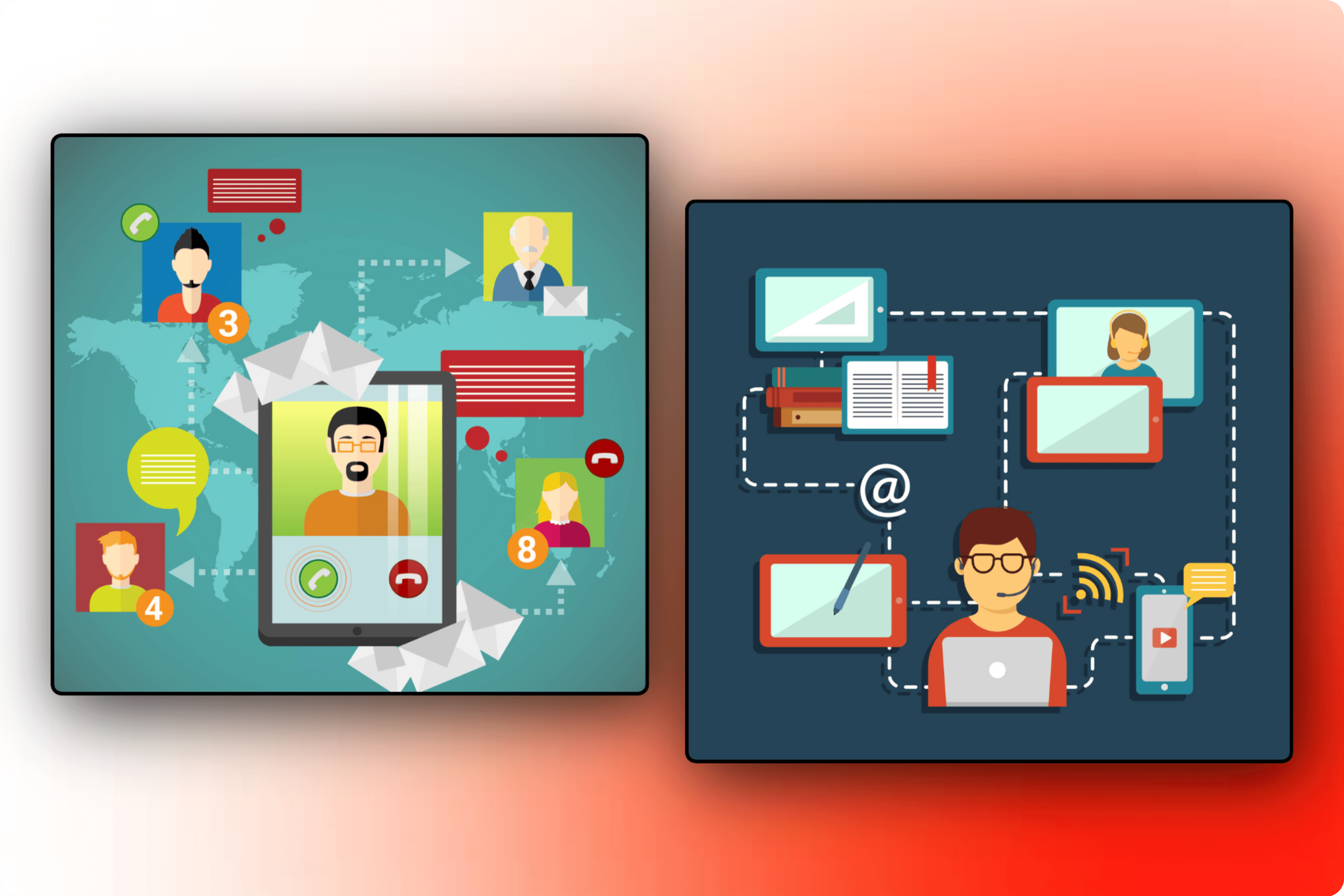 Team members testing a new communication platform together and providing feedback.