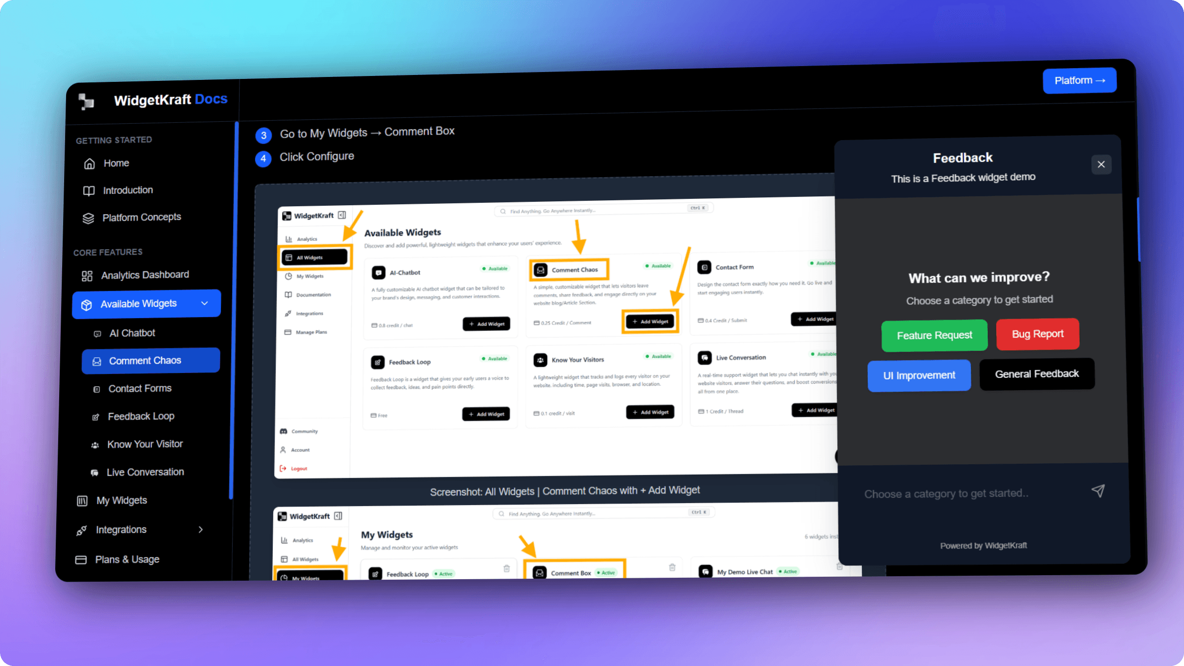 Diagram of feedback loop process